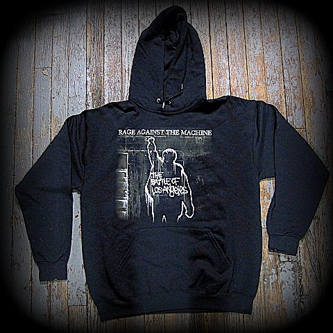 RAGE AGAINST THE MACHINE‏ The Battle Of Los Angeles Hoodie.Two sided print